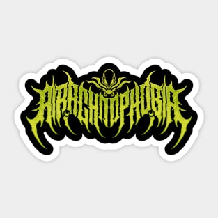 ARACHNOPHOBIA METAL LOGO Sticker